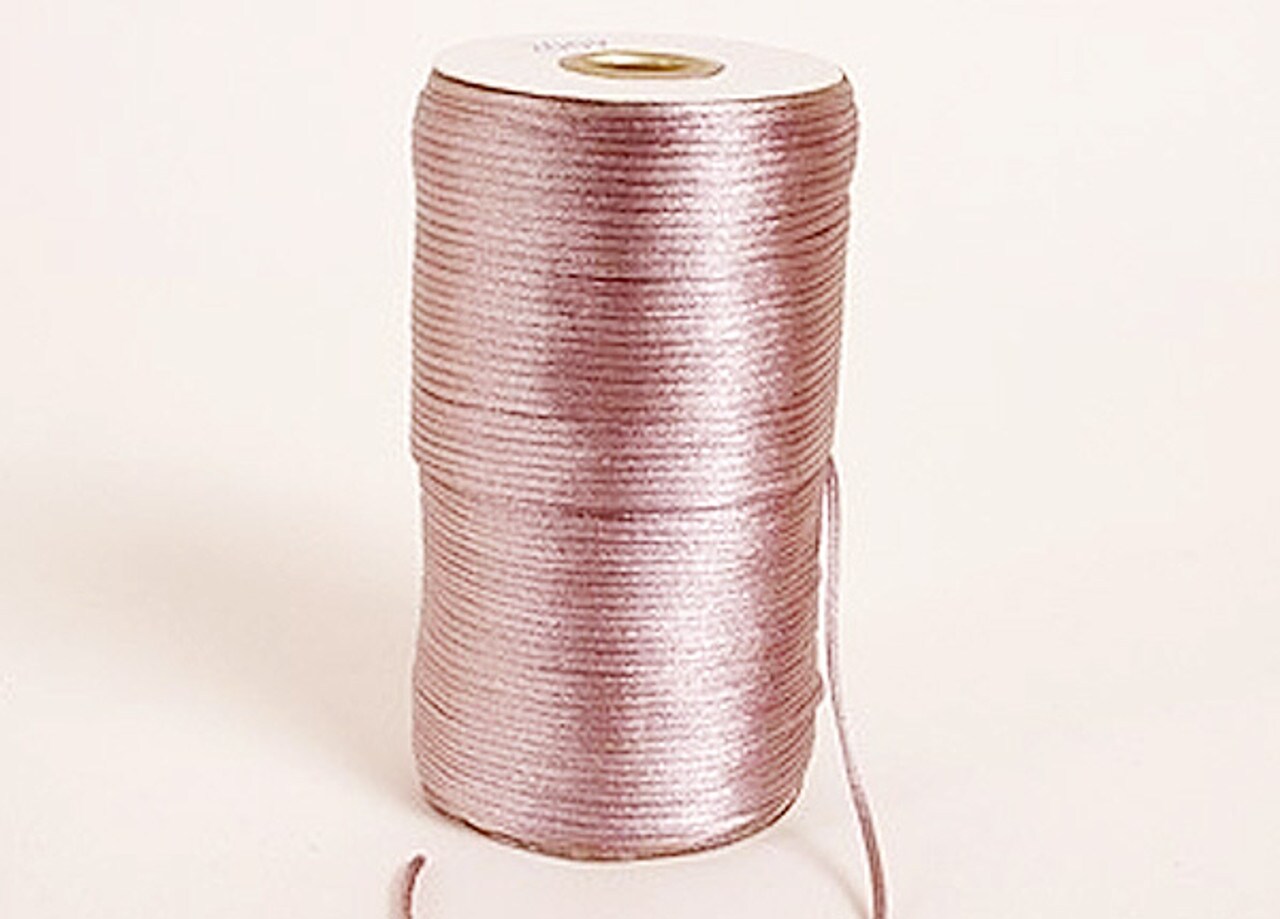 2mm wide x 100 yards Mauve Rattail Cord Trims Pack of 5 Spools